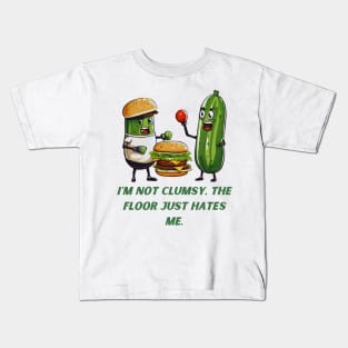 I'm not Clumsy, The Floor Just Hates Me Kids T-Shirt